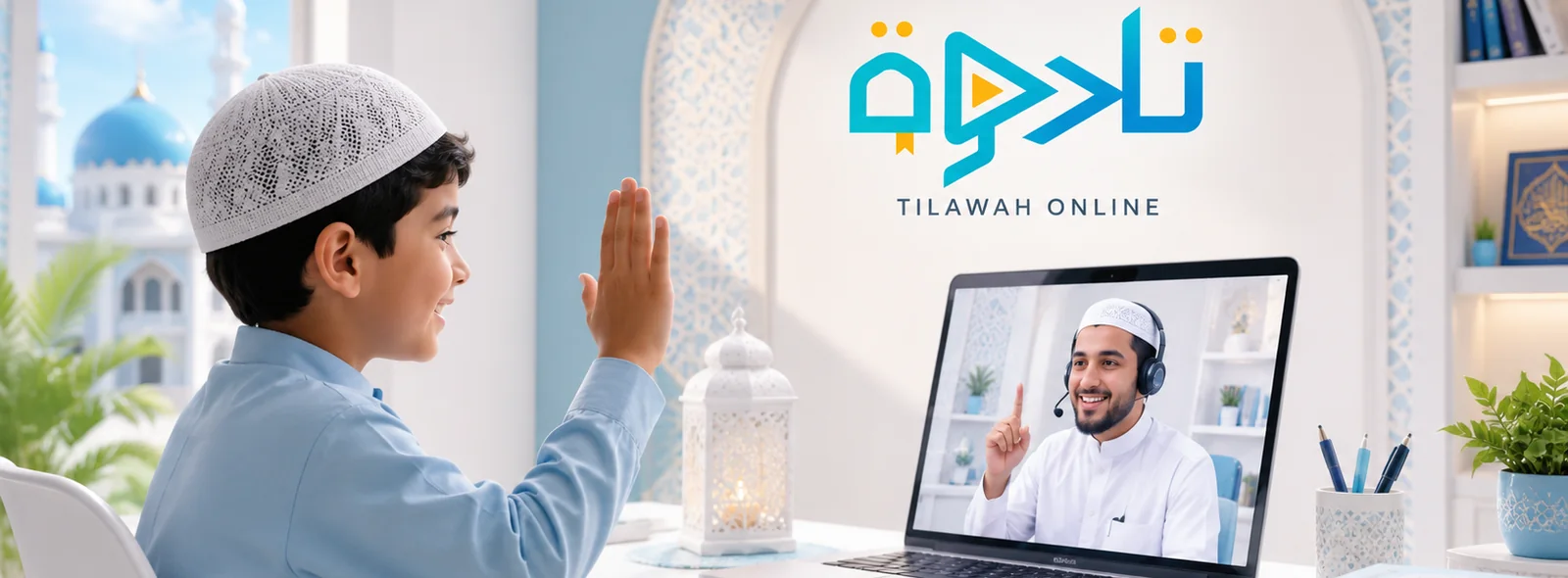 Online Quran lesson for a Muslim child with Tilawa Academy